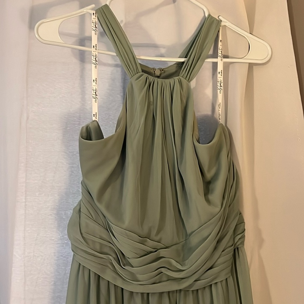 Sage green prom or bridesmaid dress size 18